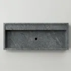 Rektangulær bordplade håndvask i porcelænsstentøj Fremstillet i Italien - Cervia Viadurini