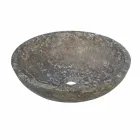 Håndvask rund støtte i Anthracite Moyo Viadurini