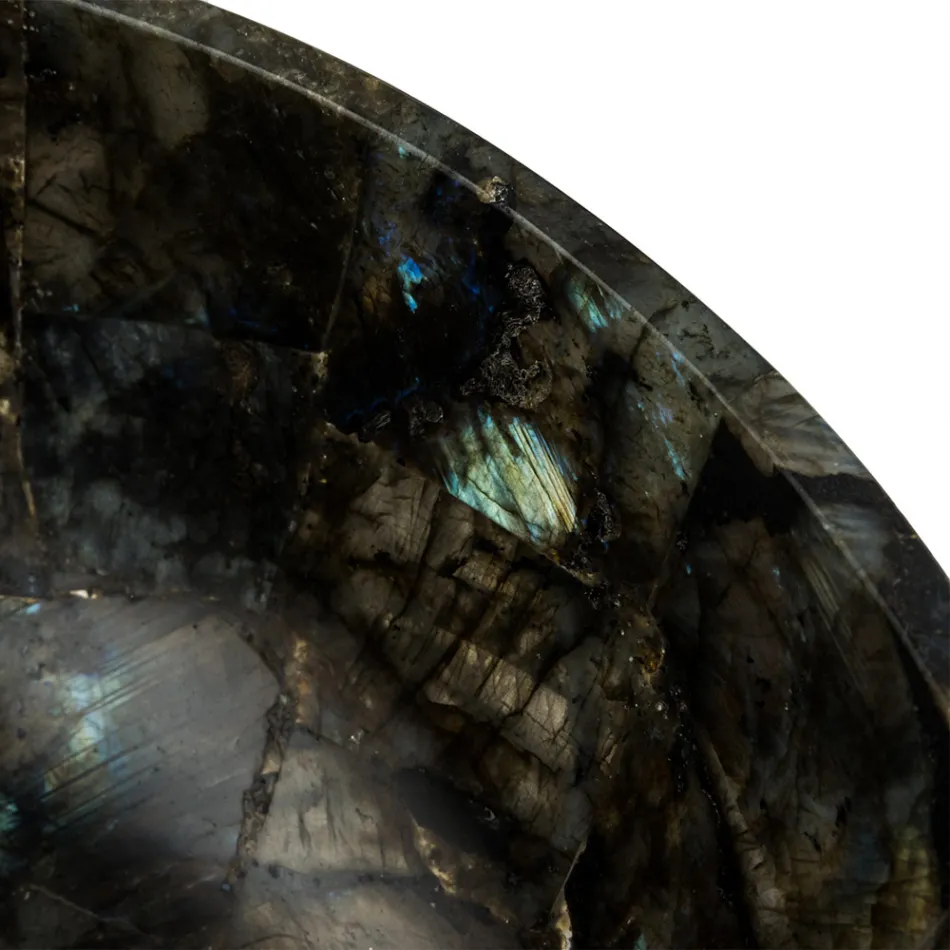 fra rund håndvask labradorit Peggy, håndlavede Viadurini