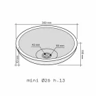 Rund håndvaske i Sula onyx Viadurini