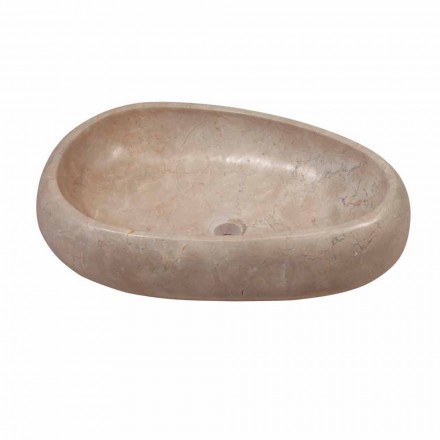 Håndvask Støtte i Natural Stone Round Cream Waka Viadurini