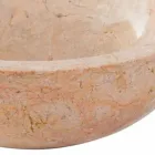 Counter top natursten håndvask Job rød Viadurini