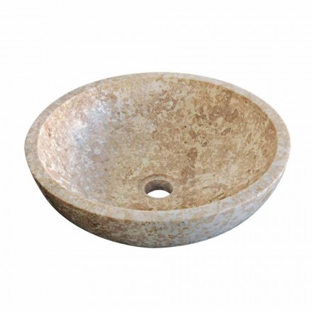 Håndvask Support Round Stone Natural Kari Viadurini