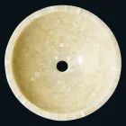 Håndvask rund støtte i honning onyx sten Kilian Viadurini