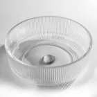 Rund bordplade håndvask i Plissè venetiansk glas Made in Italy - Zirkon Viadurini