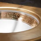 Indbygget badeværelsesvask i håndstøbt ildler lavet i Italien - Erioli Viadurini