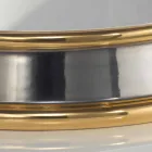 Design semi-forsænket badeværelse vask i ild ler lavet i Italien, Manilo Viadurini