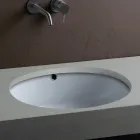 Moderne design undermonteret keramisk vask - Papavero Viadurini