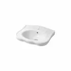 Servantvæg eller med keramisk søjle L70cm Fremstillet i Italien Avise Viadurini