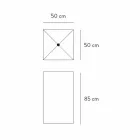 Gulvvask i geometrisk design i porcelæn Stentøj 4 finish - Calogero Viadurini