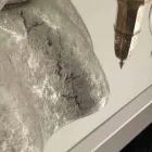 Hvid sølv keramisk håndvask lavet i Italien Cubo Viadurini