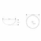 Design bordvask i harpiks med koralindsatser - Salvatore Viadurini