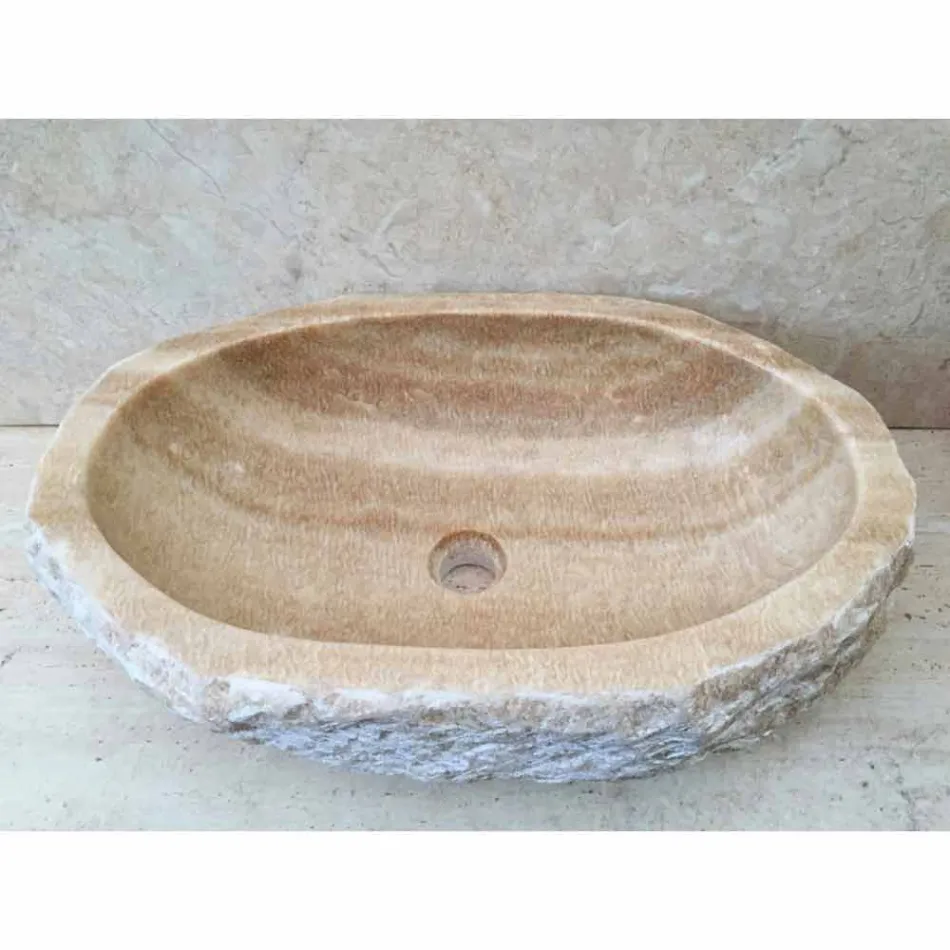 Bordtænkevask til Laia badeværelse i natursten Viadurini