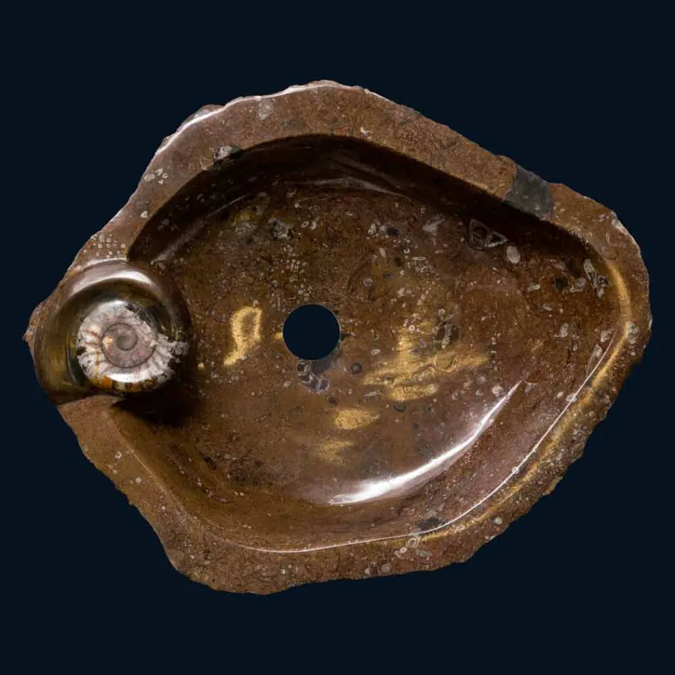 design håndvask forsænket marmor / Samir support, ét stykke Viadurini