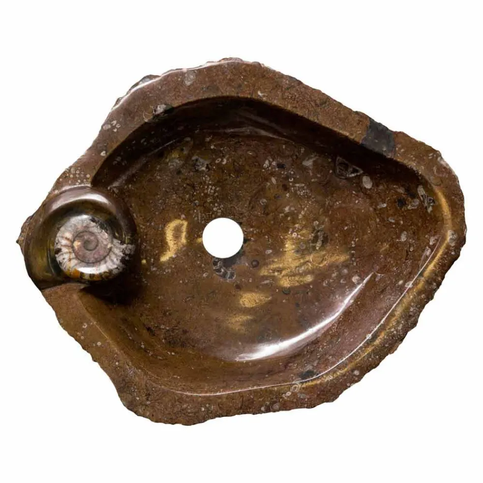 design håndvask forsænket marmor / Samir support, ét stykke Viadurini