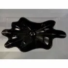 Moderne design bordplade sort keramisk håndvask lavet i Italien Rayan Viadurini