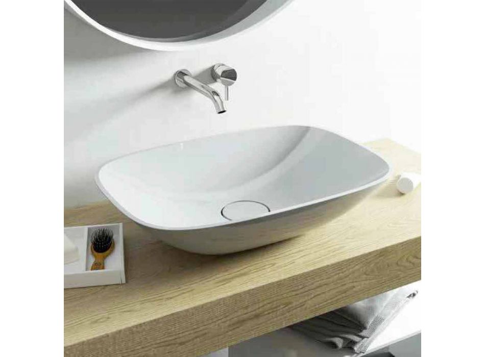 Fritstående håndvask ba moderne badeværelse lavet i Italien Taormina Medium
