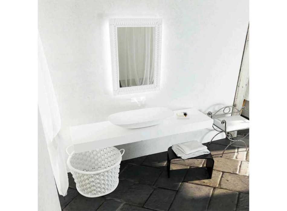 Fritstående håndvask moderne design badeværelse lavet Italien Taormina Maxi Viadurini