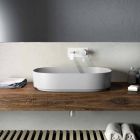 Lavet i Italien fritstående design counter top håndvask, Formicola Viadurini