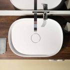 Lavet i Italien fritstående design counter top håndvask, Formicola Viadurini