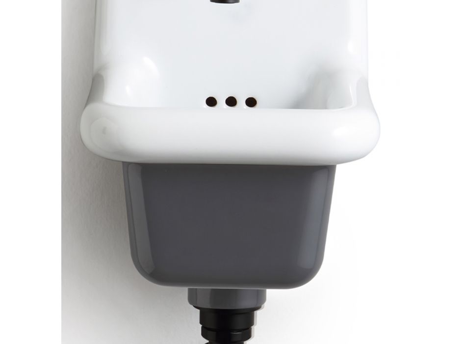 Fritstående badeværelse Håndvask i hvid og farvet keramik 26 cm - Jordan Viadurini