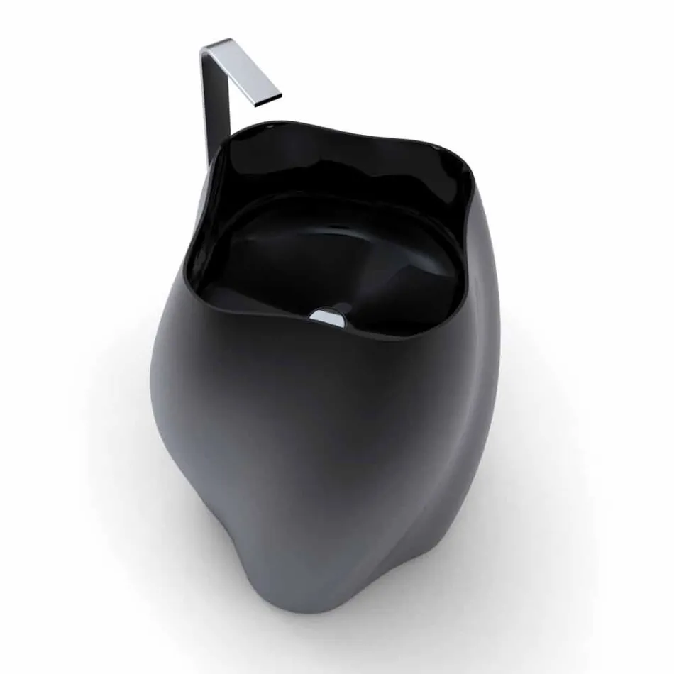 Moderne design fritstående håndvask Blomst lavet i Italien Viadurini