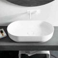 Moderne design oval bordplade Dalmine Big, fremstillet i Italien