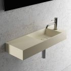 Moderne design lavet i Italien Hvid eller farvet keramisk håndvask - Akt Viadurini