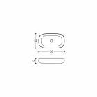 Moderne design hvid keramisk køkkenvask lavet i Italien - Tune1 Viadurini