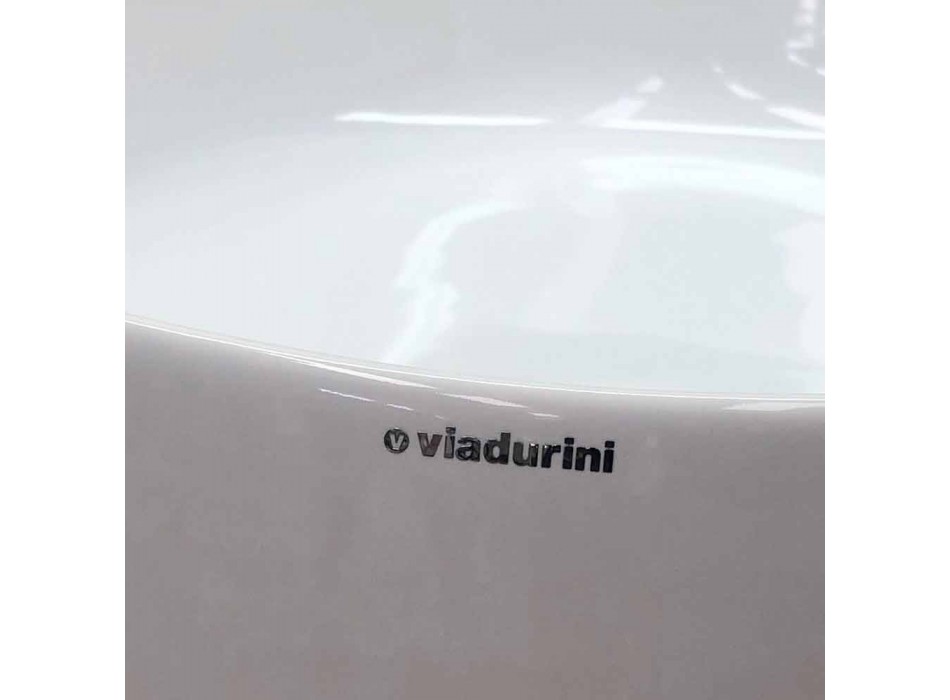 Fremstillet i Italien Design Square Bordplade Keramisk håndvask - Sonne Viadurini