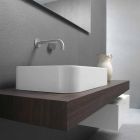 Moderne design rektangulær bordplade keramisk håndvask - Tangulo Viadurini