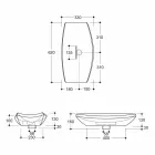 Cheetah keramisk håndvask lavet i Italien af ​​Laura Viadurini