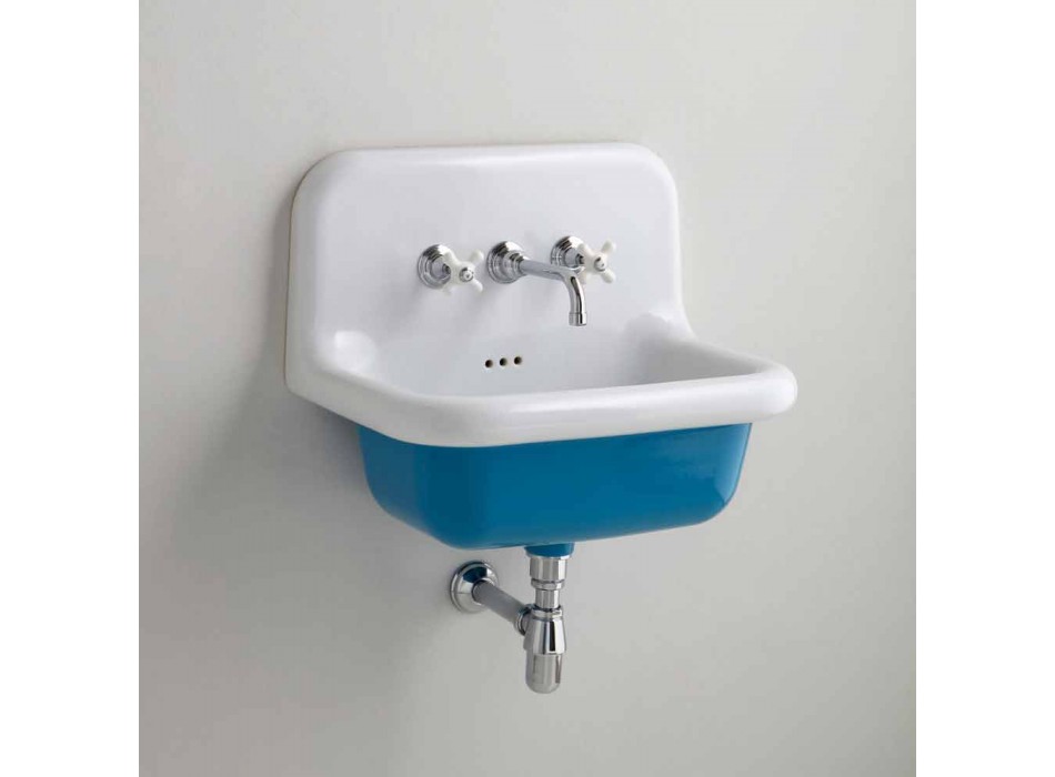 Håndvask rektangulære keramiske bund farvet Jordan Viadurini
