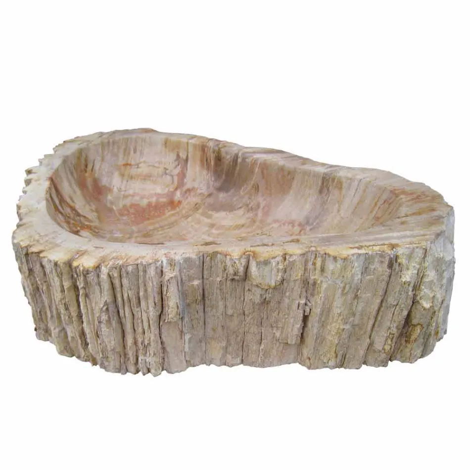 Wood Fossil vask køkkenbordet Goa enkelt stykke Viadurini