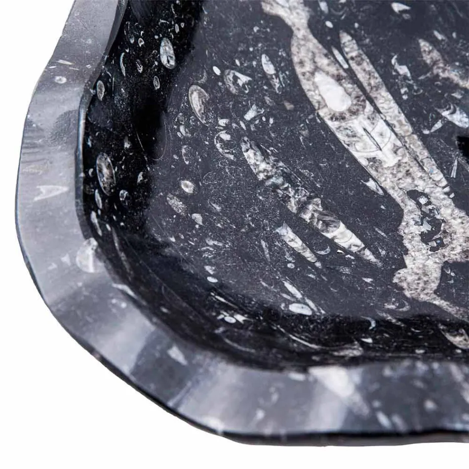 Marmor håndvask med moderne støttefossiler - Burgeo Viadurini