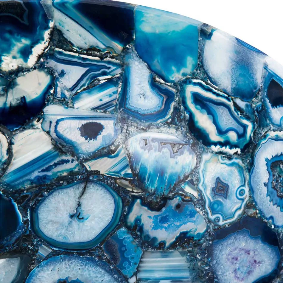 Sasha bordplade håndvask i agatsten, unikt håndlavet stykke Viadurini