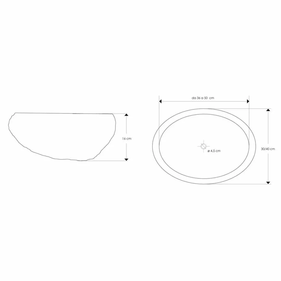 Håndlavet køkkenvask i Pietra di Fiume - Aurea Viadurini