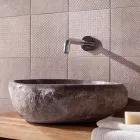 Håndlavet køkkenvask i Pietra di Fiume - Aurea Viadurini