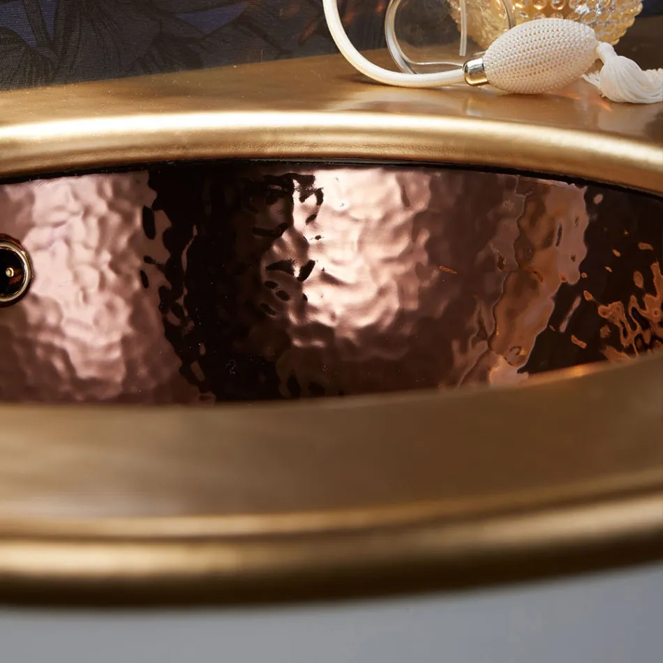 Indbygget håndvask i Fire Clay af 3 Finishes Made in Italy - Erioli Viadurini