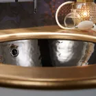 Indbygget håndvask i Fire Clay af 3 Finishes Made in Italy - Erioli Viadurini