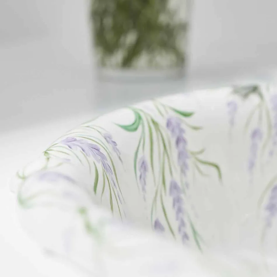 Indbygget håndvask i klassisk porslin håndlavet i Italien, Santiago Viadurini