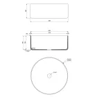 Luksus sort bordplade håndvask i farvet ler lavet i Italien - Tatiana Viadurini