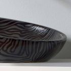 Moderne bordplade keramisk håndvask med sølvfarvet keramik lavet i Italien Glossy Viadurini