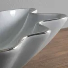 Moderne bordplade i hvid keramik lavet i Italien Rayan Viadurini