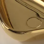 Moderne bordplade håndvask i guldkeramik lavet i Italien Sofia Viadurini