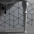 Moderne vægvask med eller uden ben, L90 cm i Avise keramik Viadurini