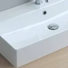 Enkelt hulbassin til støtte eller væg i Coliviata Colivi keramik Viadurini