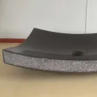 Sort badeværelse håndvask i natursten Kærlighed, unikt stykke Viadurini