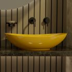 Oval bordplade Keramisk håndvask L 60 cm Made in Italy - Jumper Viadurini