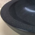 Design håndvaske i sort Ziva natursten Viadurini